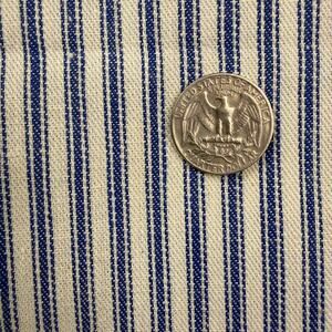 Vintage stripe denim fabric yardage